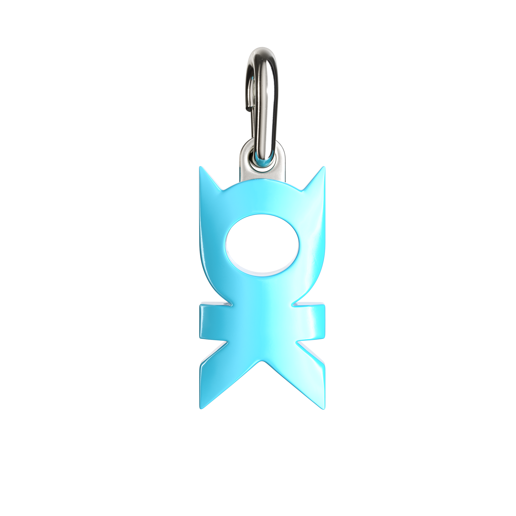 A detail of A-OK Pendant Mini in Bubble Blue
